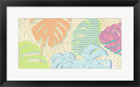 Framed Leaves D&#39;cor Print