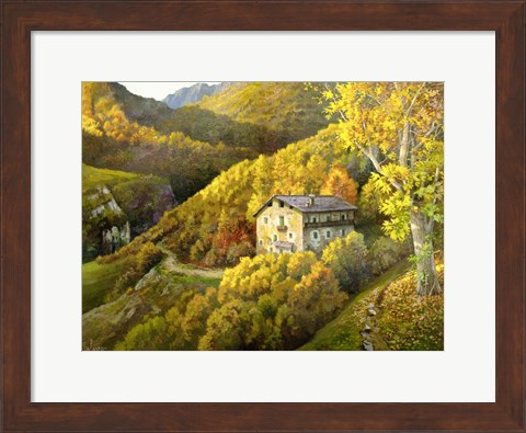 Framed Casa Tra i Monti Print