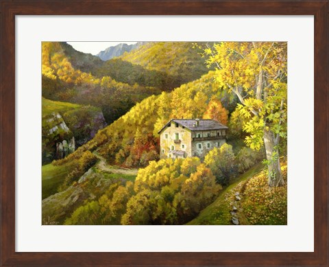 Framed Casa Tra i Monti Print