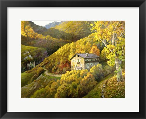 Framed Casa Tra i Monti Print