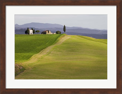 Framed Val d&#39;Orcia, Siena, Tuscany Print