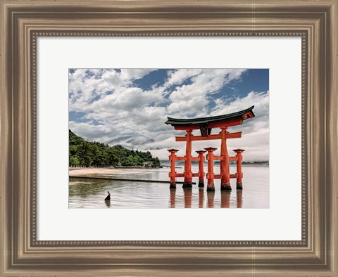 Framed Itsukushima Shrine, Hiroshima, Japan Print