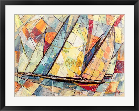 Framed Regata Futurista Print