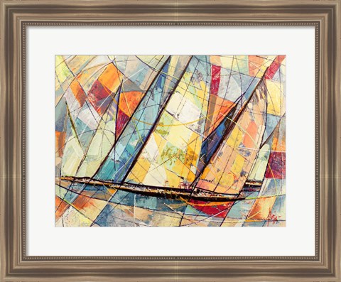 Framed Regata Futurista Print