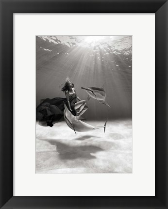 Framed Dancing in the Ocean Print