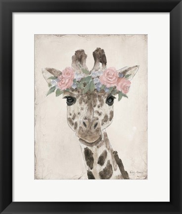 Framed Flower Friends II Neutral Print