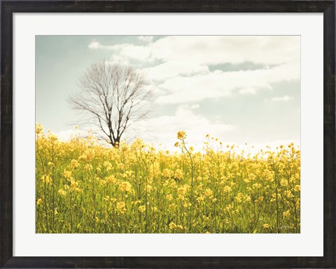 Framed Yellow Meadow Print