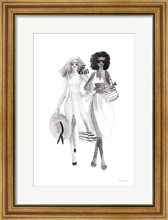 Framed Paris Girlfriends IV BW Print