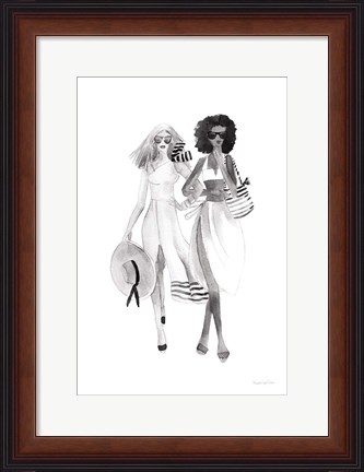 Framed Paris Girlfriends IV BW Print