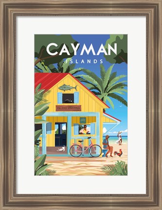 Framed Cayman Islands Print