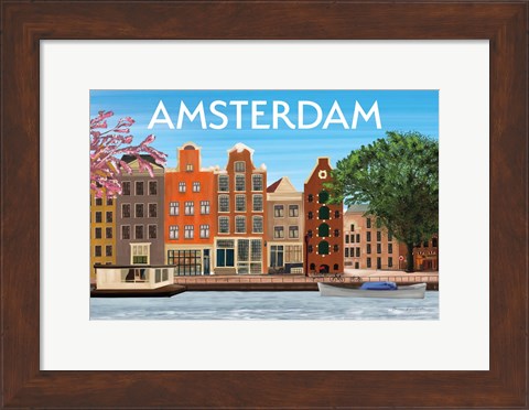 Framed Amsterdam II Print