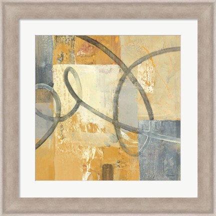 Framed Ribbon Dance II Autumn Print