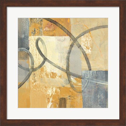 Framed Ribbon Dance II Autumn Print