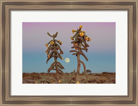 Framed Desert Moonrise Print