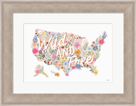 Framed Wild Meadow USA Print