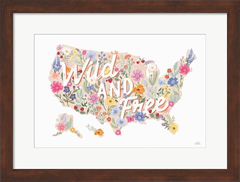 Framed Wild Meadow USA Print