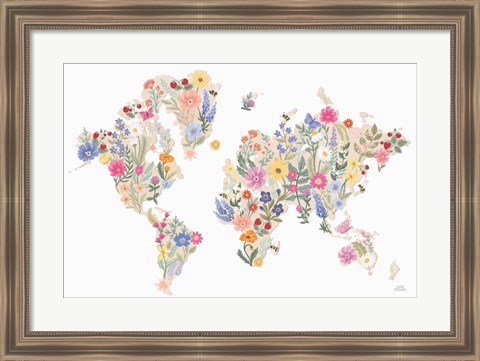 Framed Wild Meadow World Print