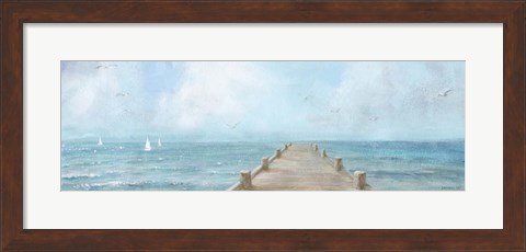 Framed Summer Dock Panel Light Print