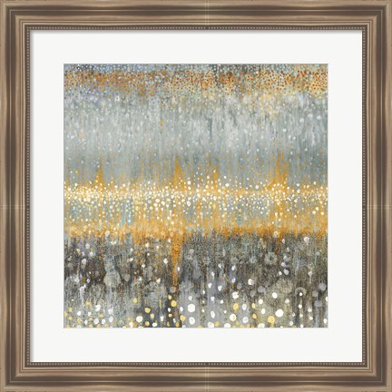 Framed Rain Abstract I Autumn Print