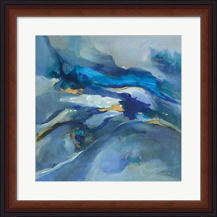 Framed Waves of Color Print