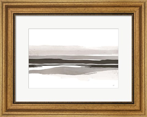 Framed Marbled Gray IV Print