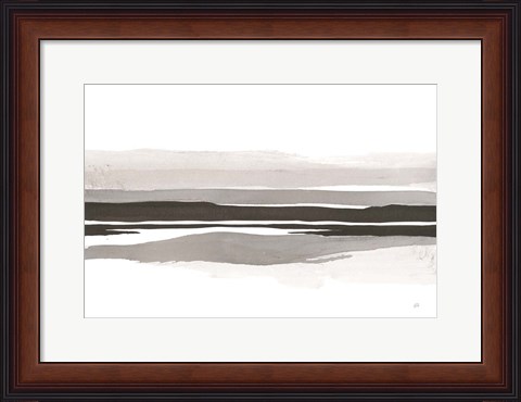 Framed Marbled Gray IV Print