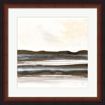 Framed Natural Stripes II Print