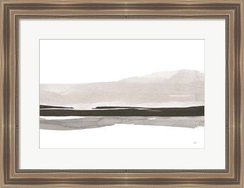 Framed Marbled Gray III Print