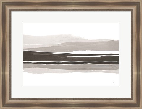 Framed Marbled Gray II Print