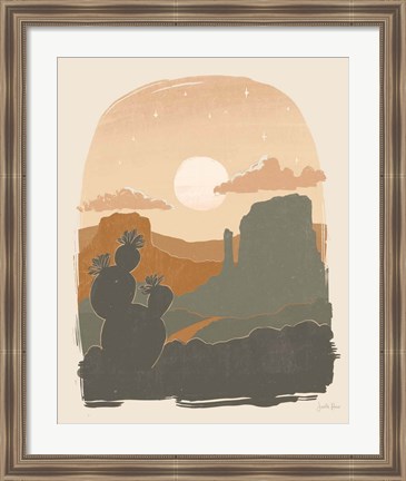 Framed Warm Desert I Print