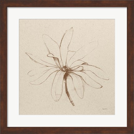 Framed Modern Vintage Floral I Print