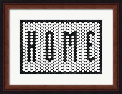 Framed Home Tiles Print