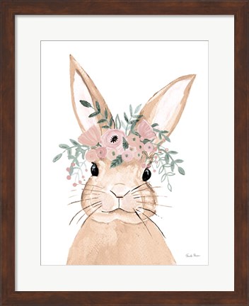 Framed Sweet Rabbit Brown Print