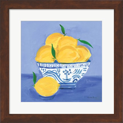 Framed Lemon Still Life Print