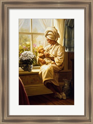 Framed Mother And Child Print