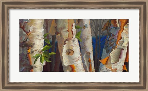 Framed Birch Family Print