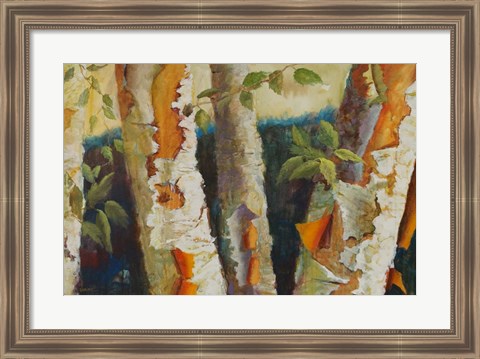 Framed Birch Forest Print