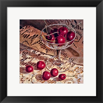 Framed Cherry Champagne Print