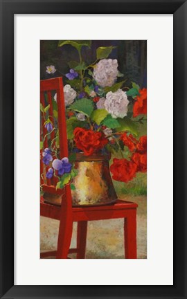 Framed Red Chair 2 Print