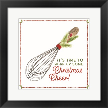 Framed Home Cooked Christmas V-Christmas Cheer Print