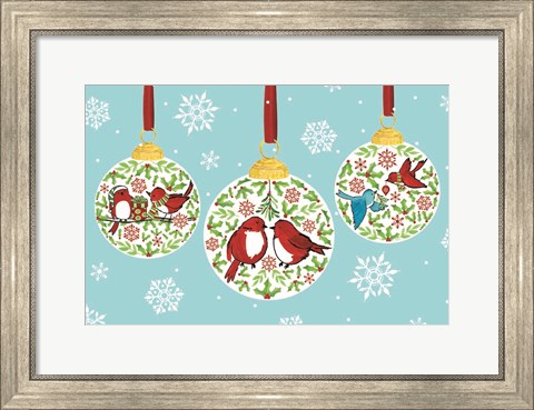 Framed Ho Ho Home III on Blue Print