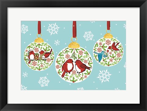 Framed Ho Ho Home III on Blue Print