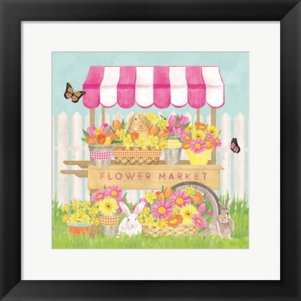 Framed Hoppy Spring VI Print