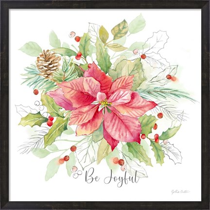 Framed Joyful Holidays III Print