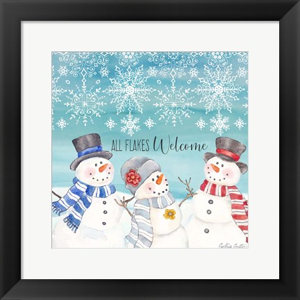 Framed Snow Lace IV Print