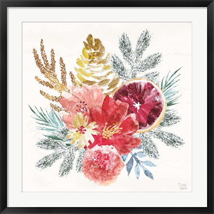 Framed Holiday Sparkle III Print