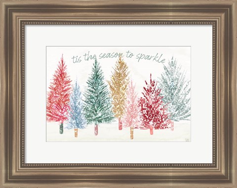 Framed Holiday Sparkle I Print