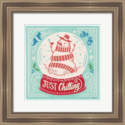 Framed Naughty and Nice III Bright Print