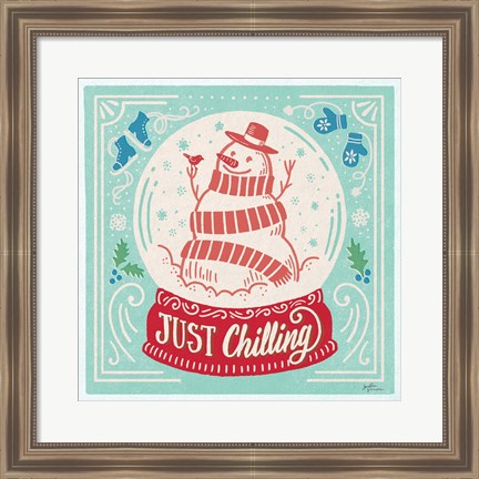 Framed Naughty and Nice III Bright Print