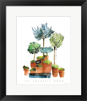 Framed Let Yourself Grow Print